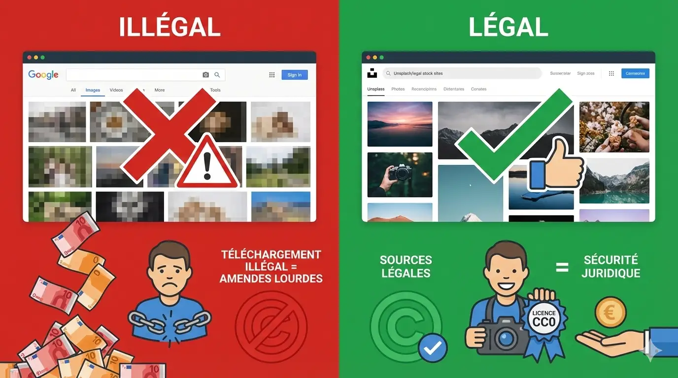 Images sur Internet : Comment Éviter la Contrefaçon et les 15 000€ d'Amende